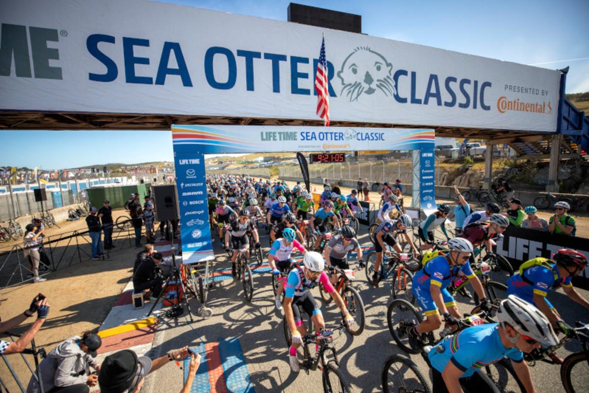 Sea Otter Classic cycling event start line