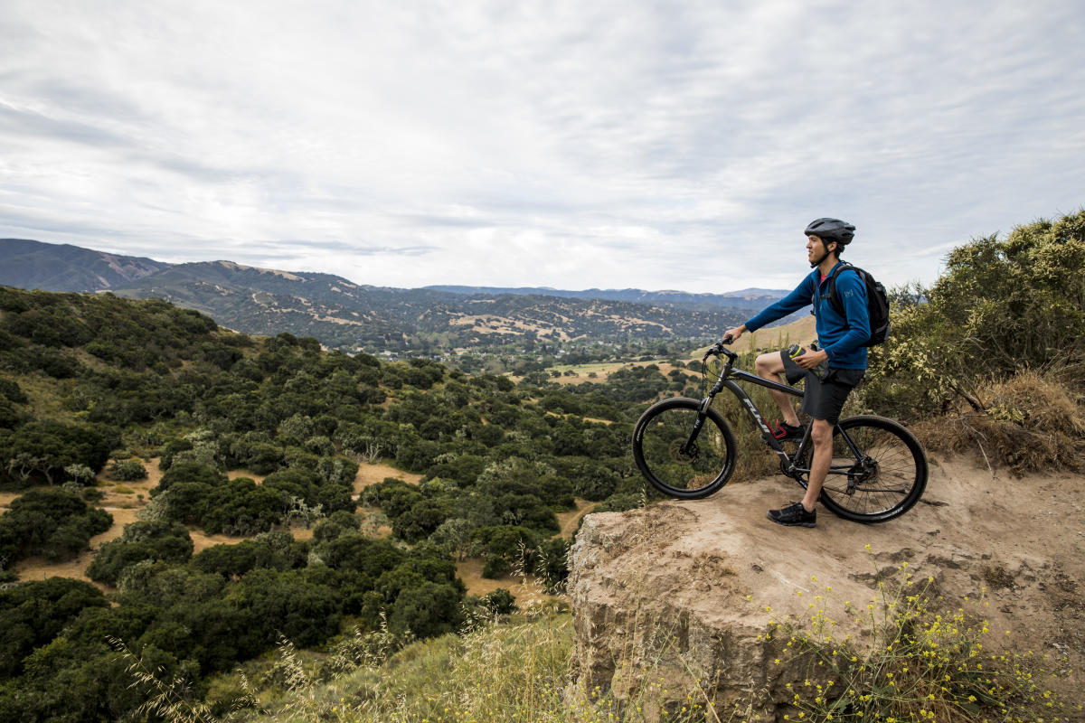 Man biking in Fort Ord National Monument