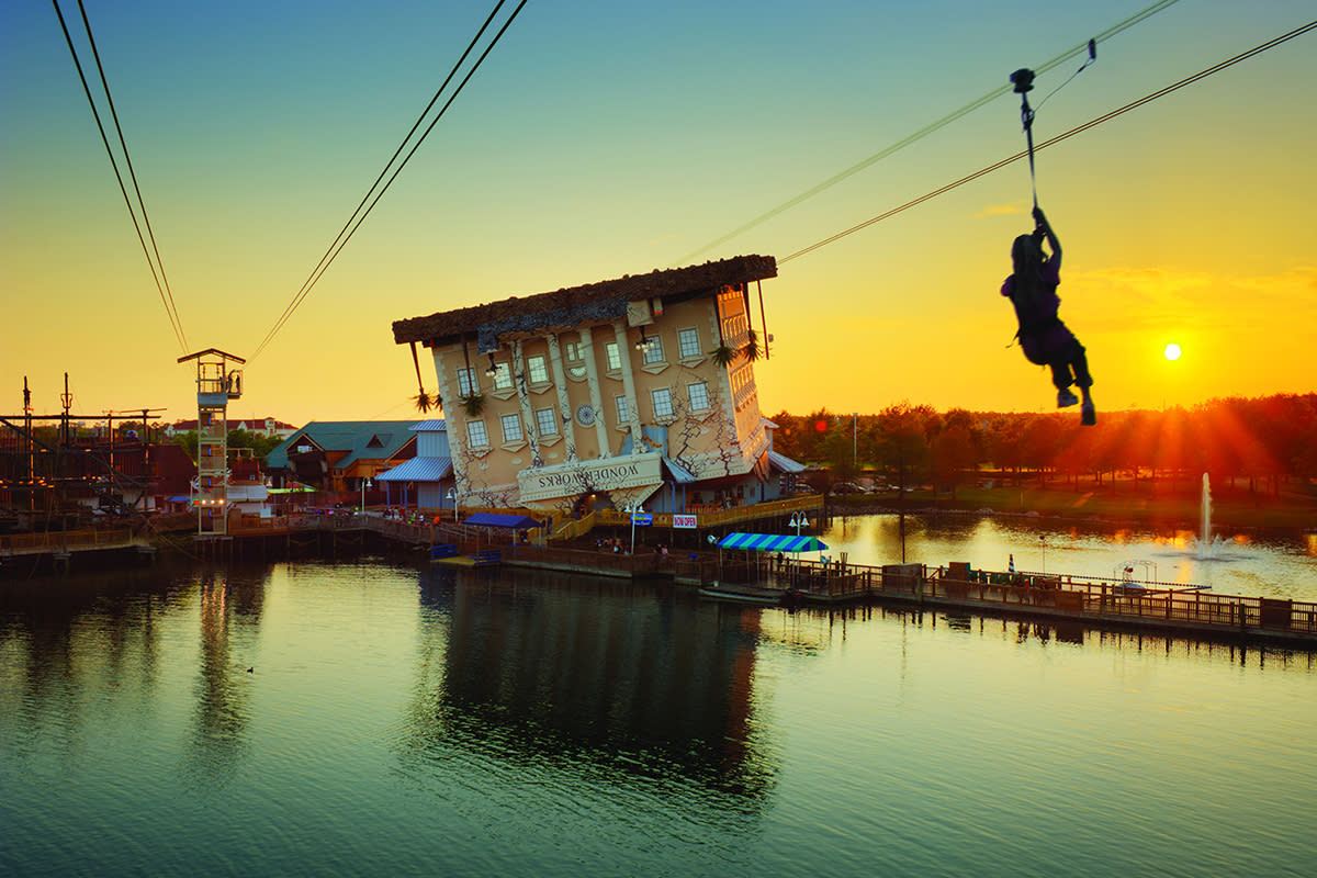 Wonderworks Ziplining Sunset