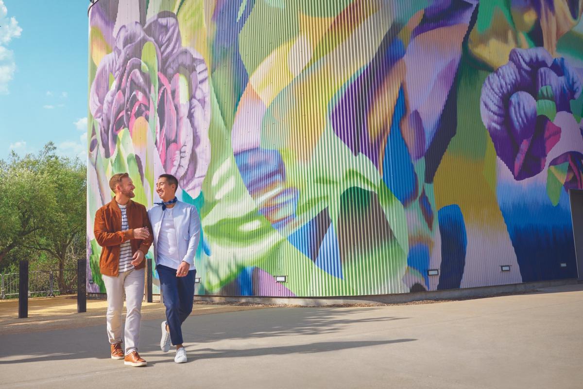LGBTQ couple at The CIA at Copia