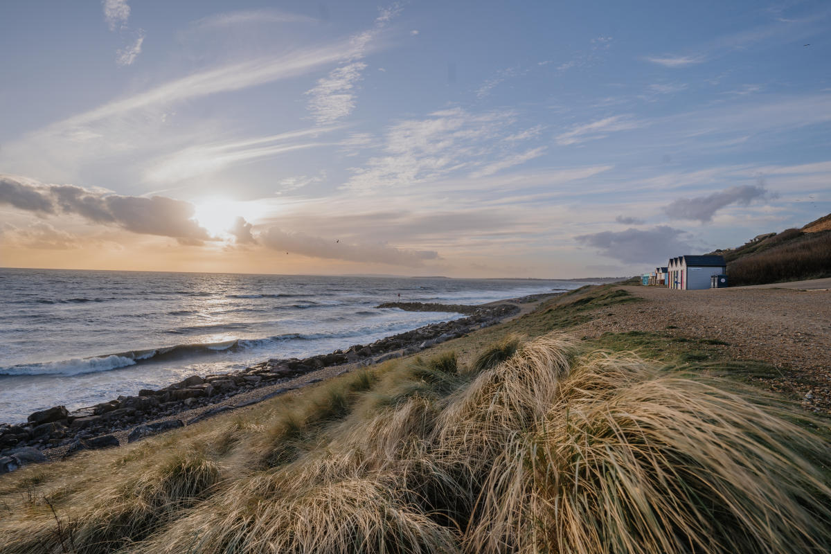 Coast at Barton on Sea in the New Forest