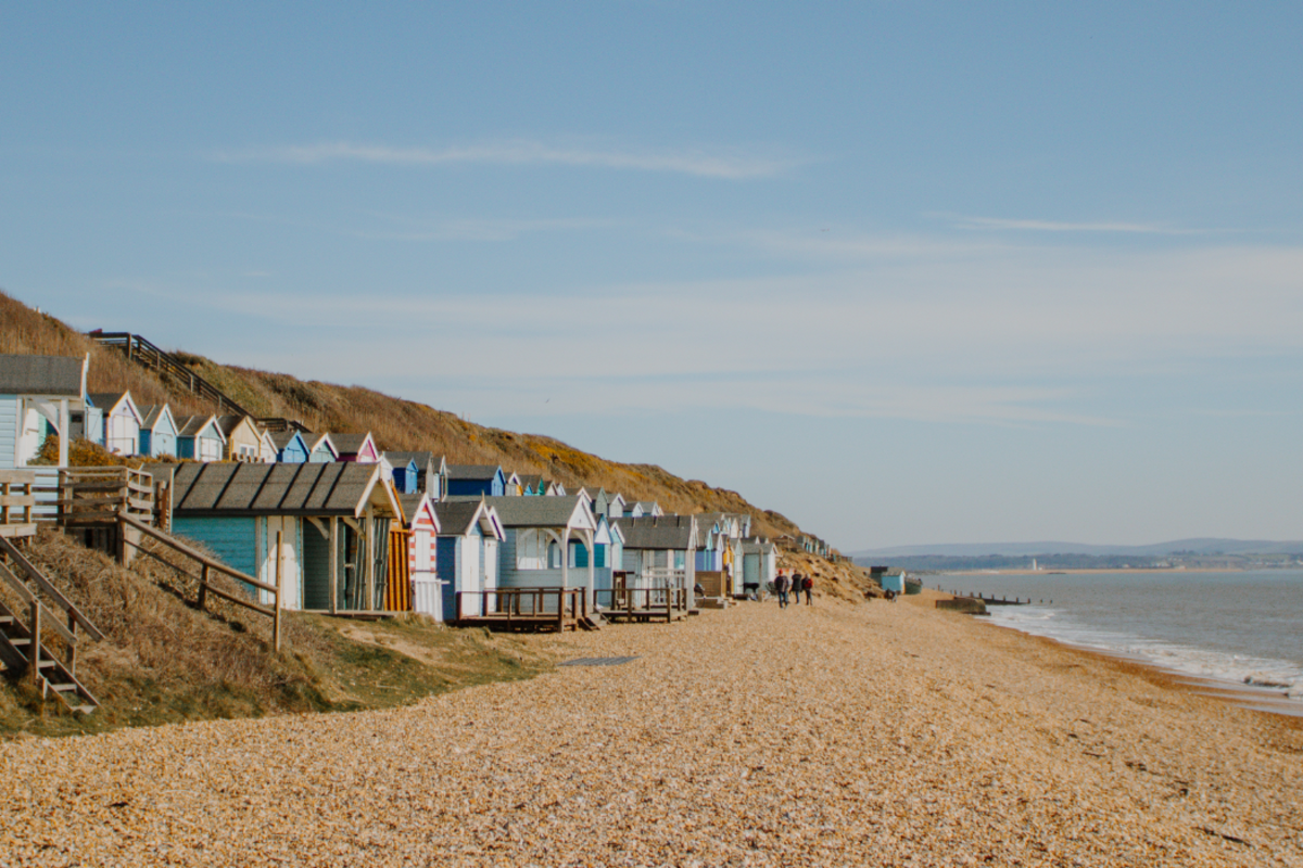 Beach at Milford on Sea in the New Forest