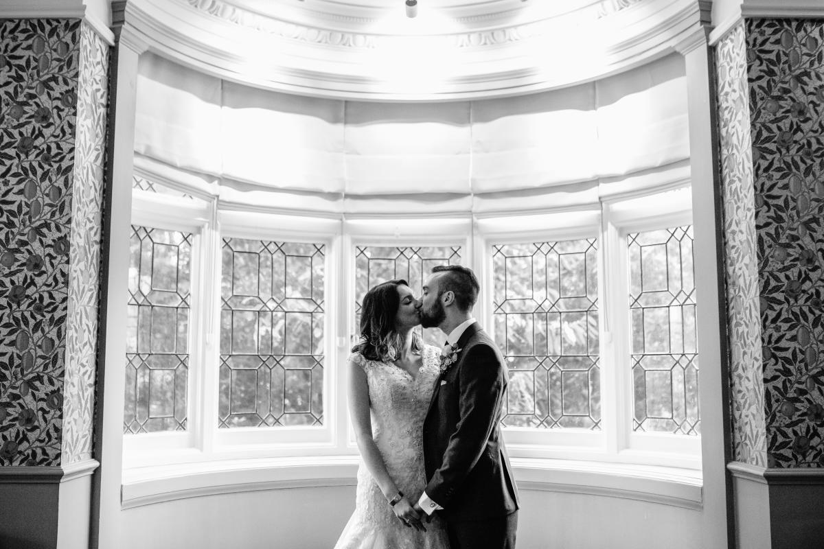 Sway Manor - Wedding - couple in window