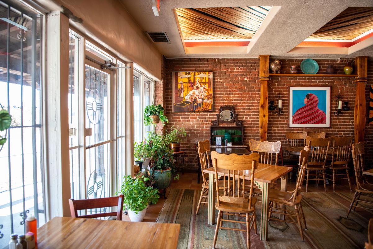 Cozy dining at Pete's Cafe.