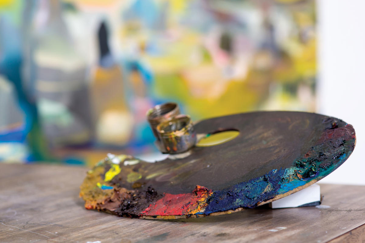 Roswell artist in residence Conor Fagan's palette