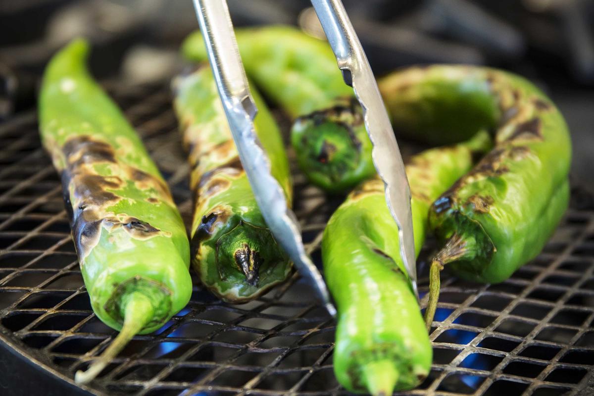 Roasting Green Chile