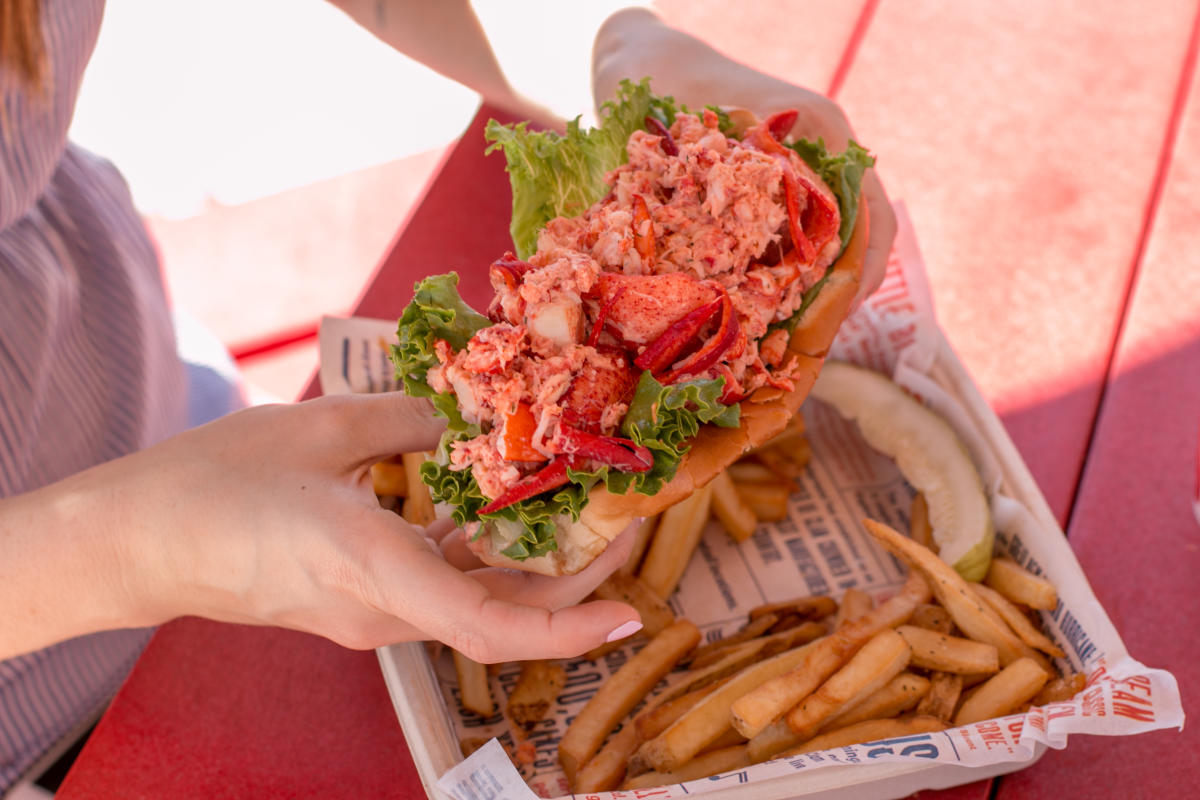 Lobster roll from Blount Clam Shack in Warren RI