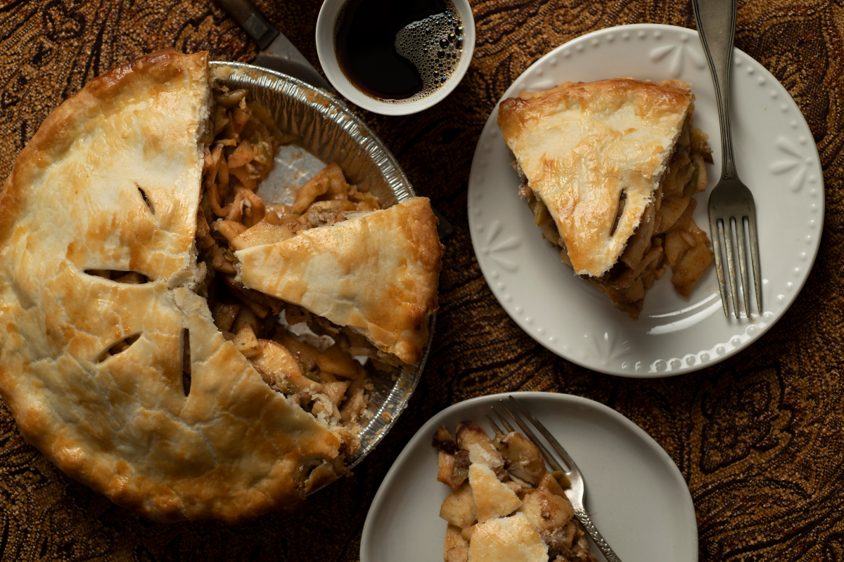 Green chile and pine nuts give apple pie a New Mexico kick.