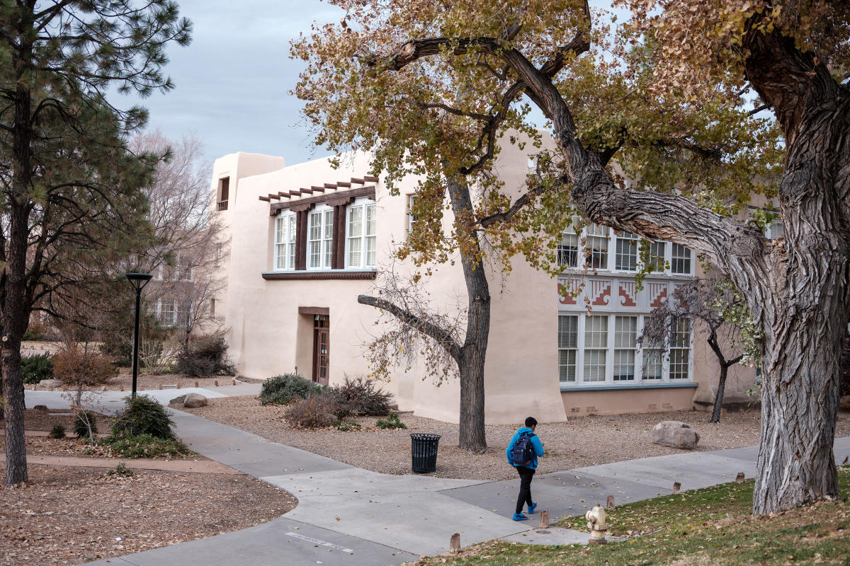 ohn Gaw Meem  designed both the iconic Mesa Vista Hall with its carved vigas and handmade furniture.