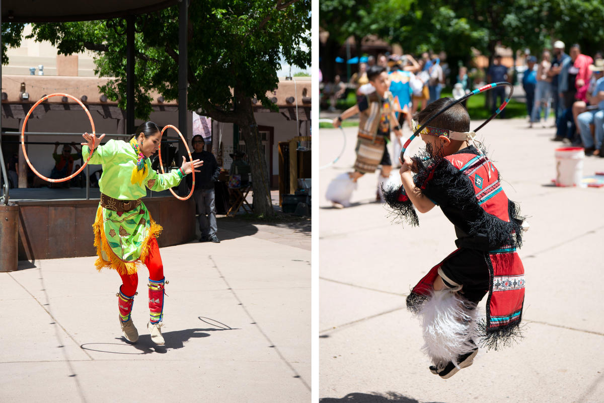 Across Turtle Island, or North America, Indigenous people use hoop dancing in traditional healing ceremonies.