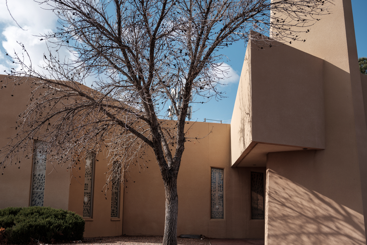 All Saints’ modernist exterior.