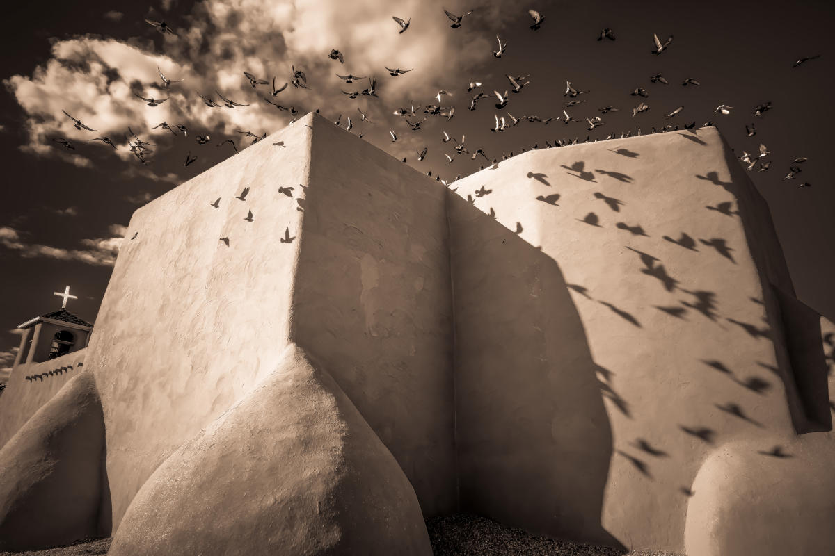 "Shadows and Birds Over San Francisco de Asis Church" by Robert MacDougall won 3rd place in the Experience category.