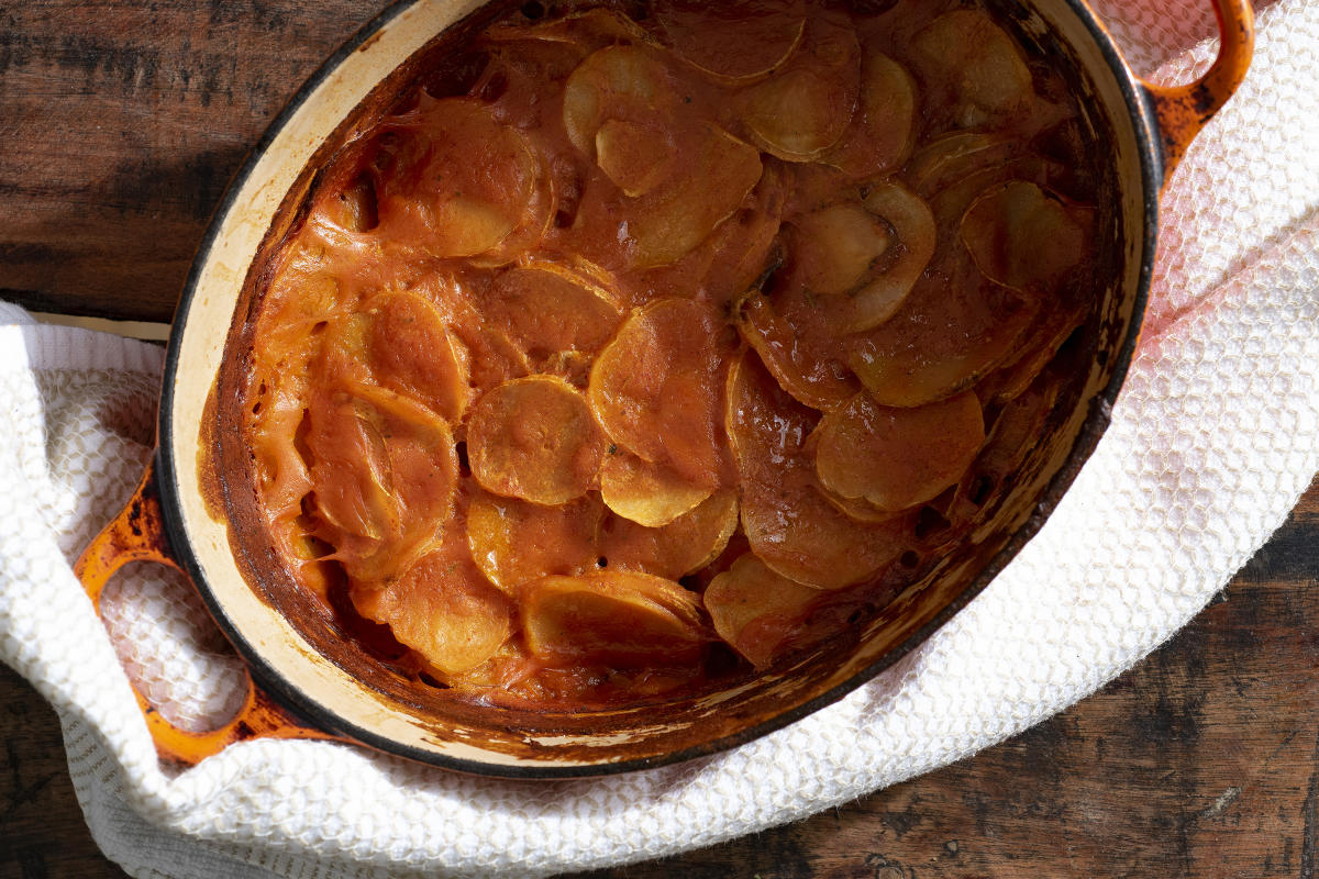 Red Chile Scalloped Potatoes