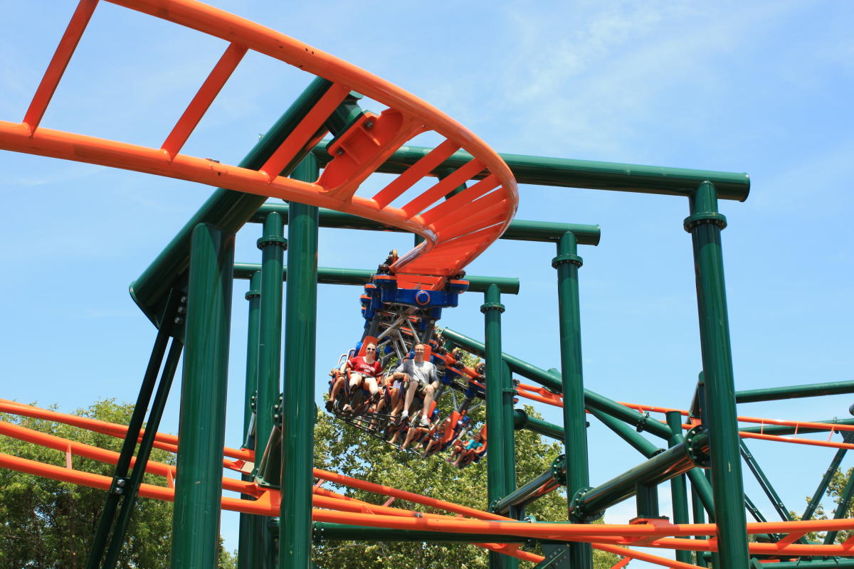 Steel Lasso roller coaster at Frontier City