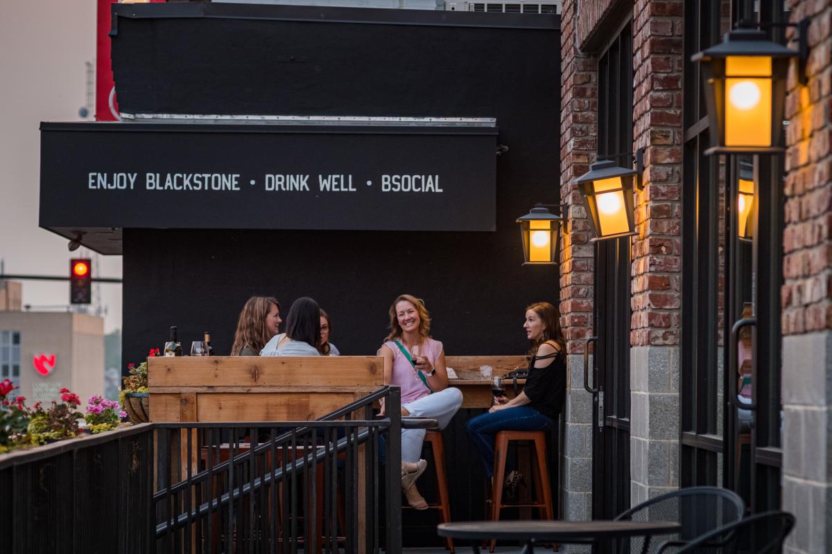 Women Drinking in The Blackstone District