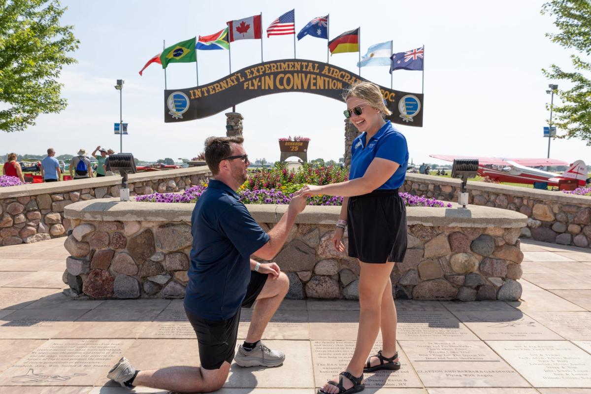 Proposal at EAA AirVenture 2025 by the Brown Arch