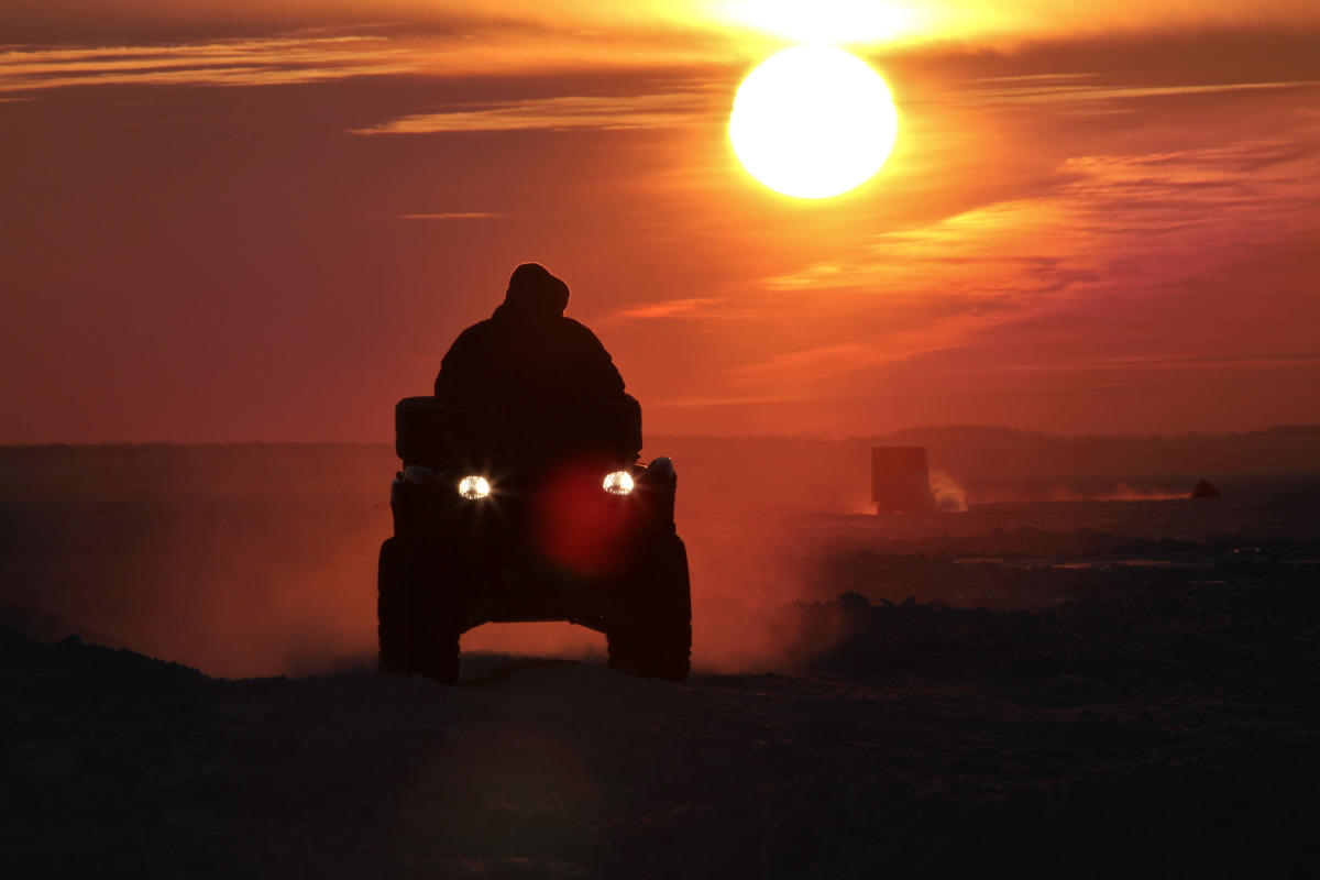 Snowmobiling at Battle on Bago