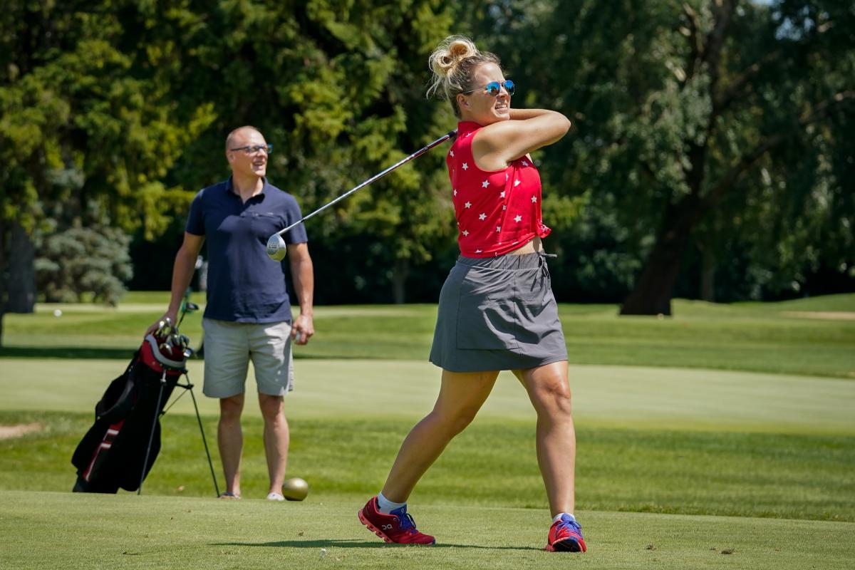 Golfing Couple