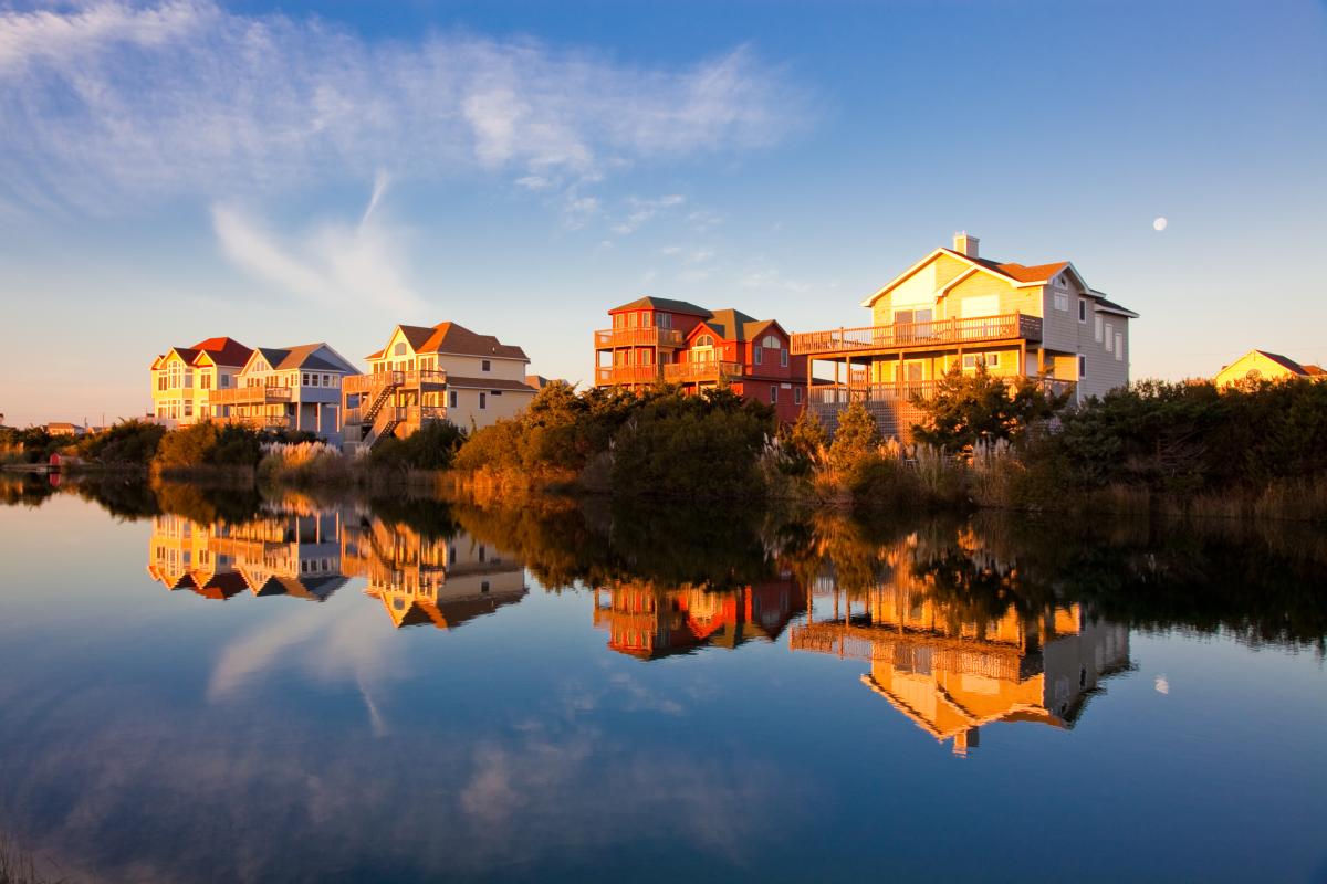 Hotels, Motels, Bed and Breakfasts and Vacation rental homes have some of the best Outer Banks sunset views.