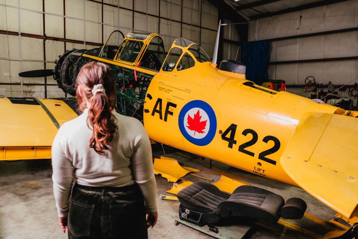 visitor and CHAA aircraft