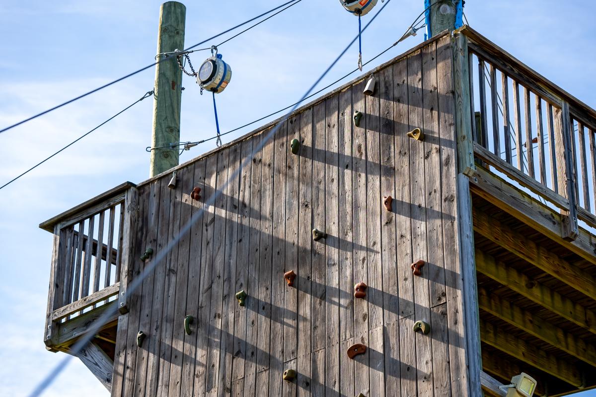 Climbing Wall at Bear Mountain Ziplines