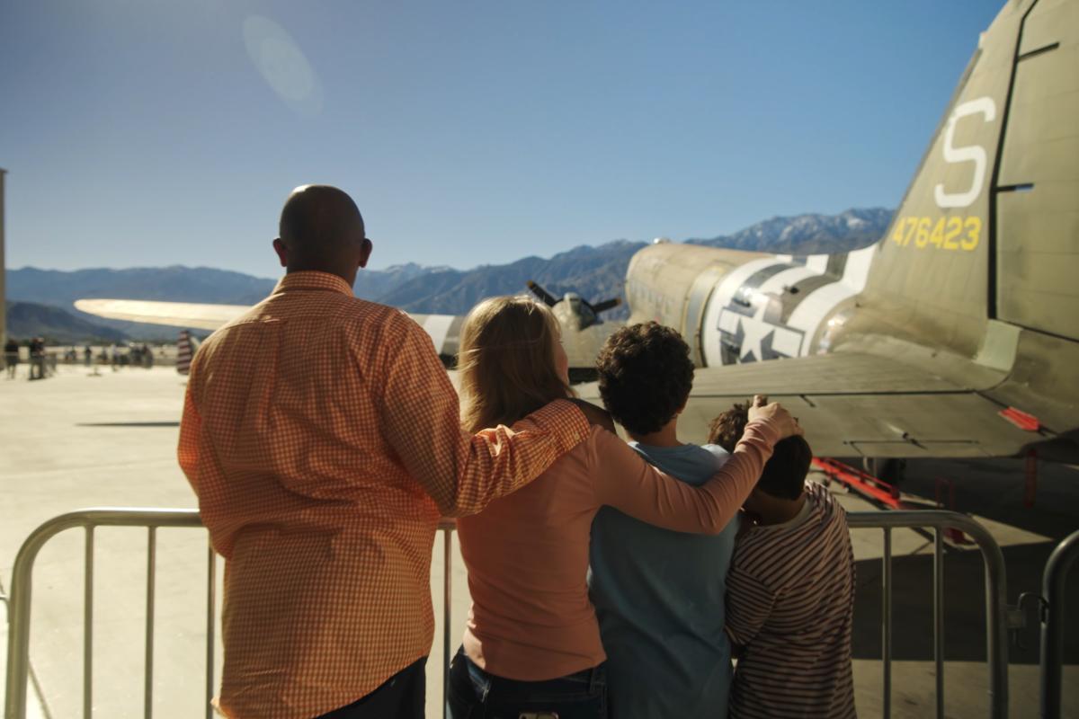 Family at the Palm Springs Air Museum