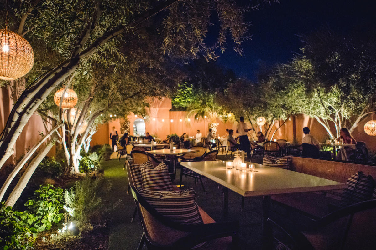 Patio view at the Pink Cabana