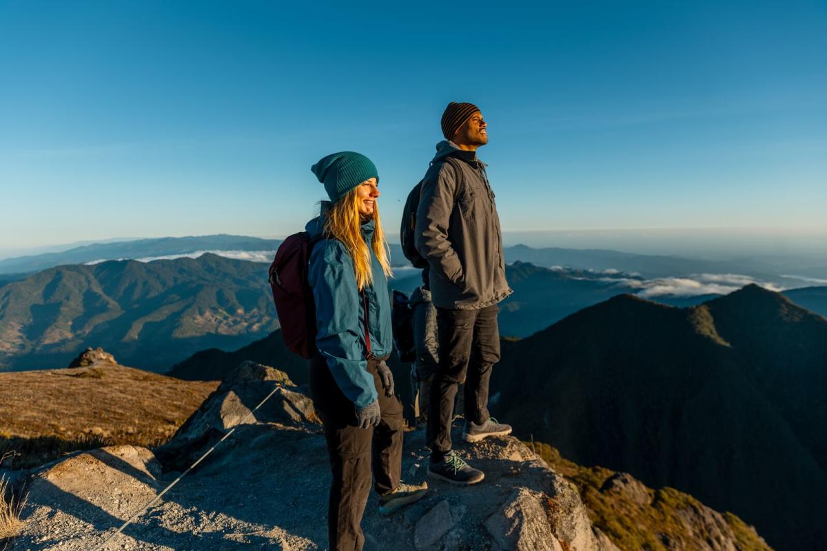 Couple at the top of Volcan Baru National Park