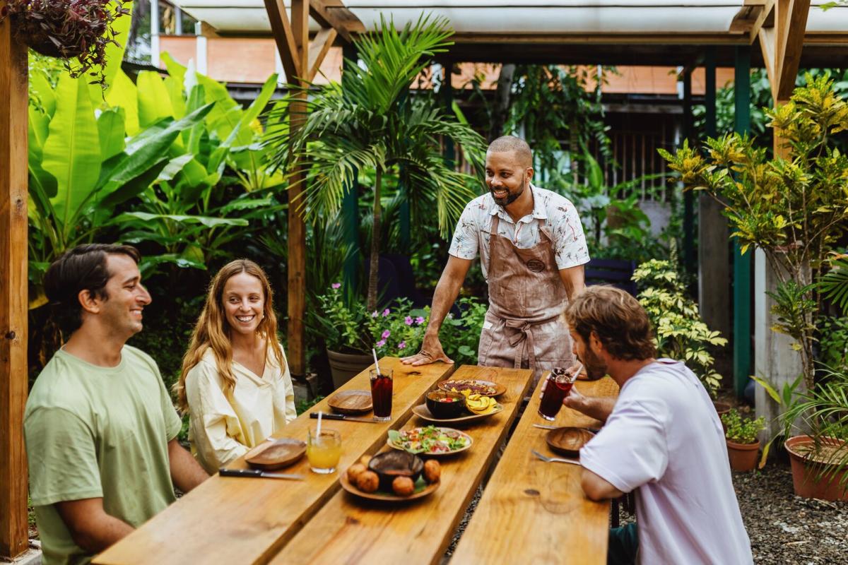 Octo restaurant at Colon Island, Bocas del Toro province, Panamá