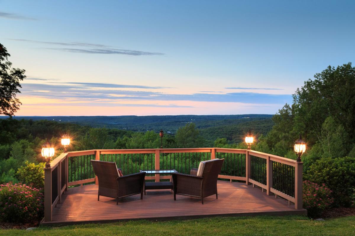 Deck with chairs and view from Overlook