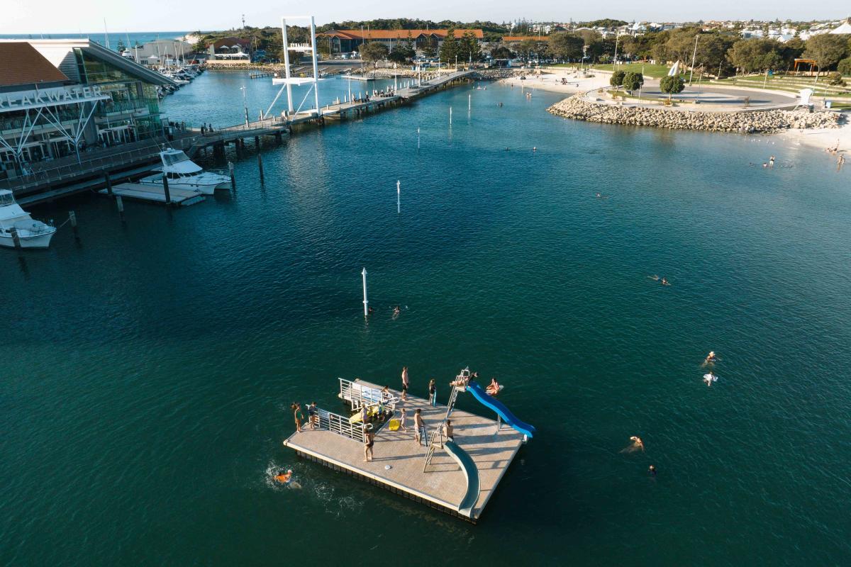 Hillarys Boat Harbour Drone Shot