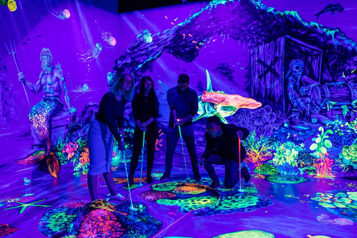 Glowing Rooms 3D Mini Golf | Fremantle