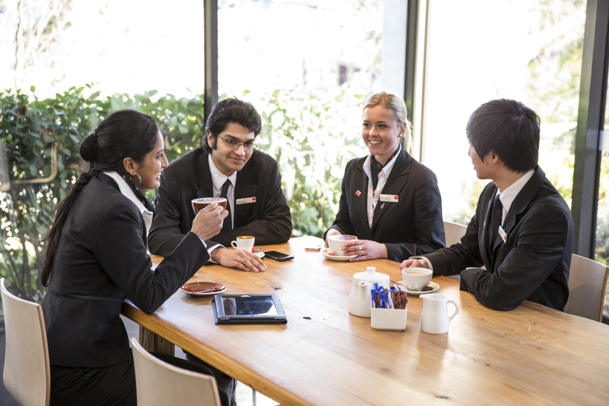 Group of students at Queenstown Resort College