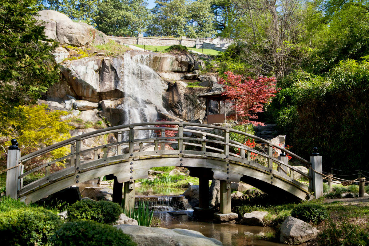 Maymont Bridge And Waterfall In Richmond, VA