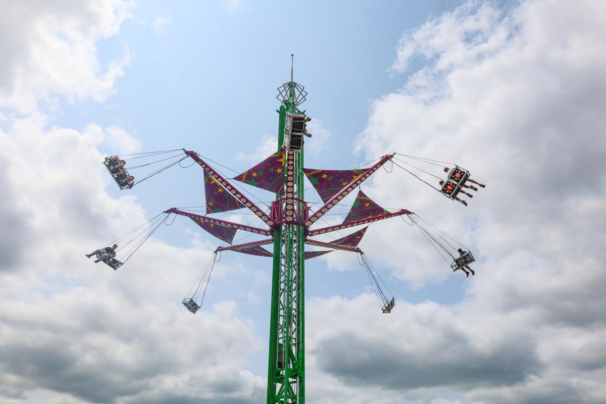 Carnival ride at Olmsted County Fair