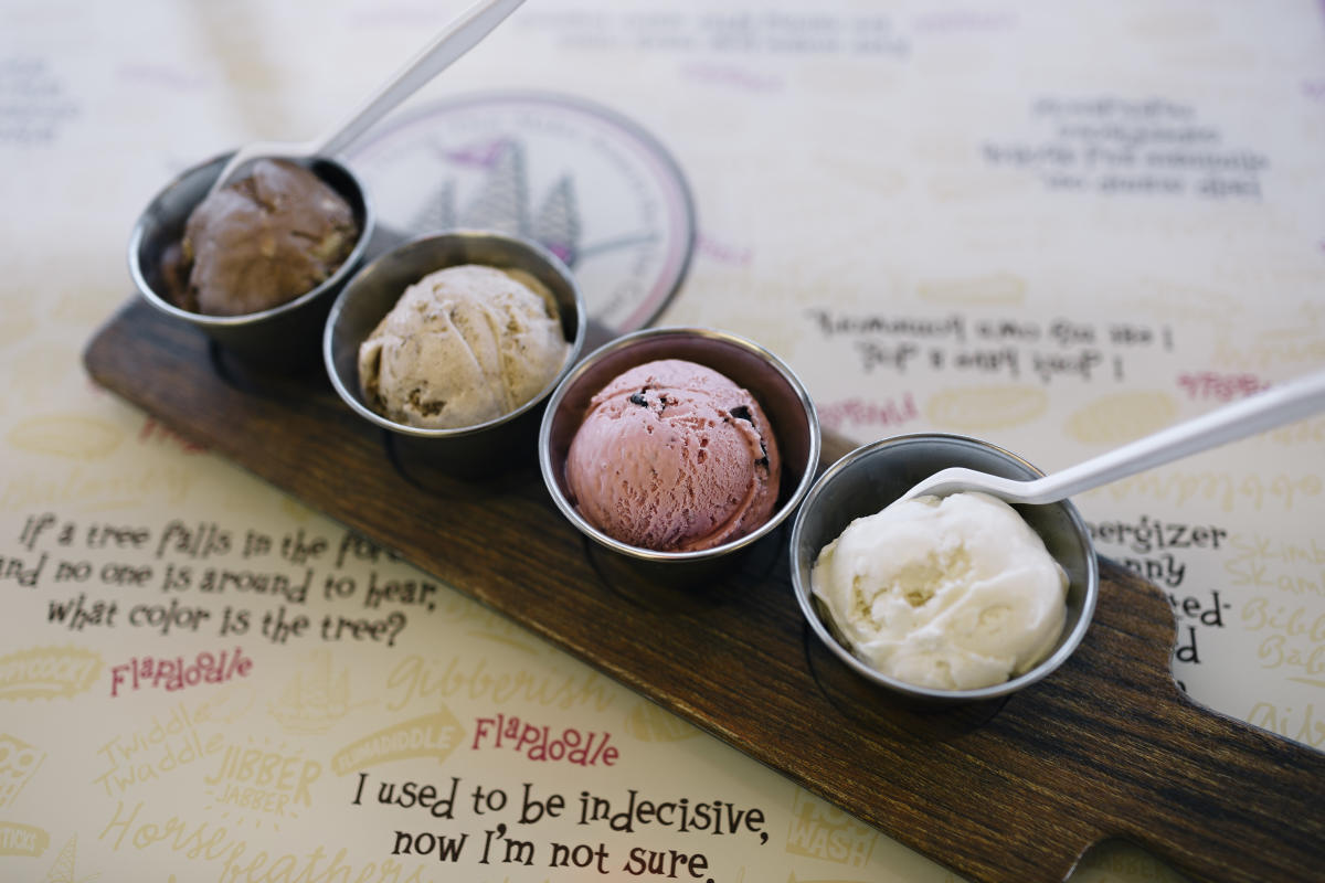 Ice Cream Flight at Flapdoodles