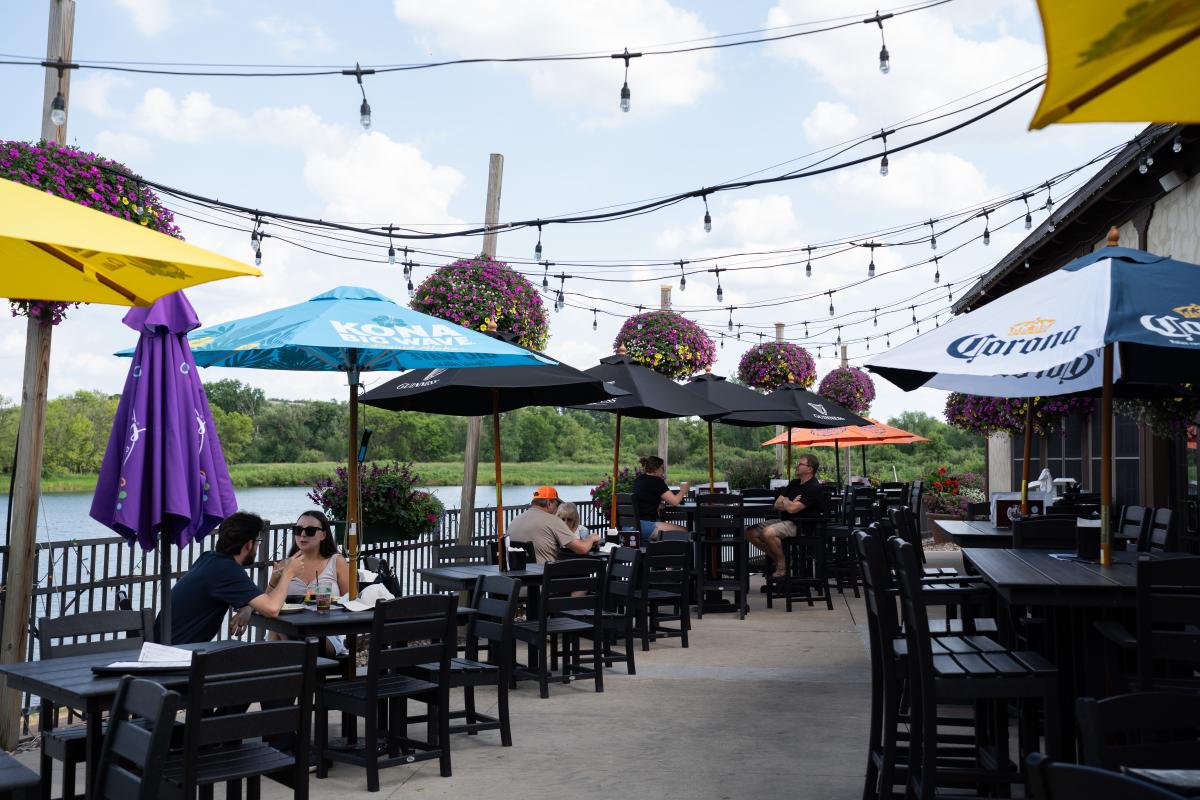 Whistle Binkies on the Lake Patio