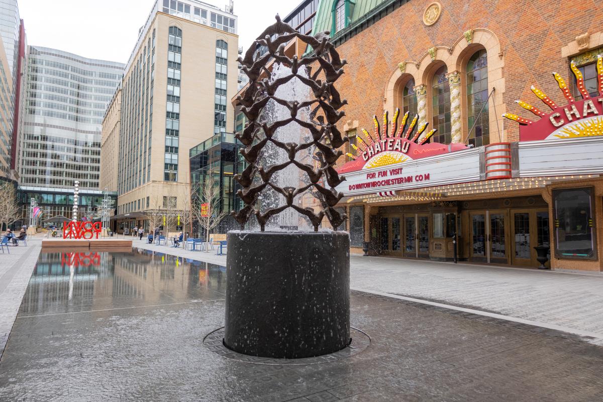 Peace Plaza Fountain, Chateau Theatre