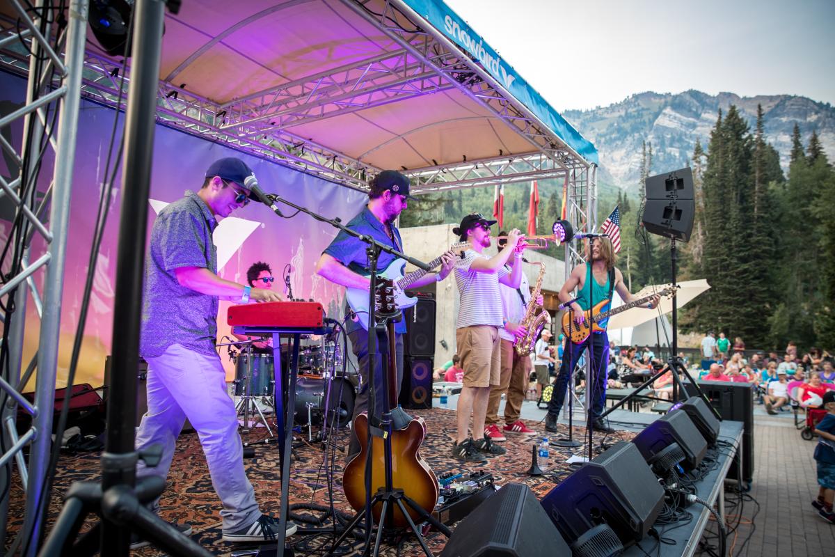 Big Blue Ox playing the Cool Air Concert Series at Snowbird