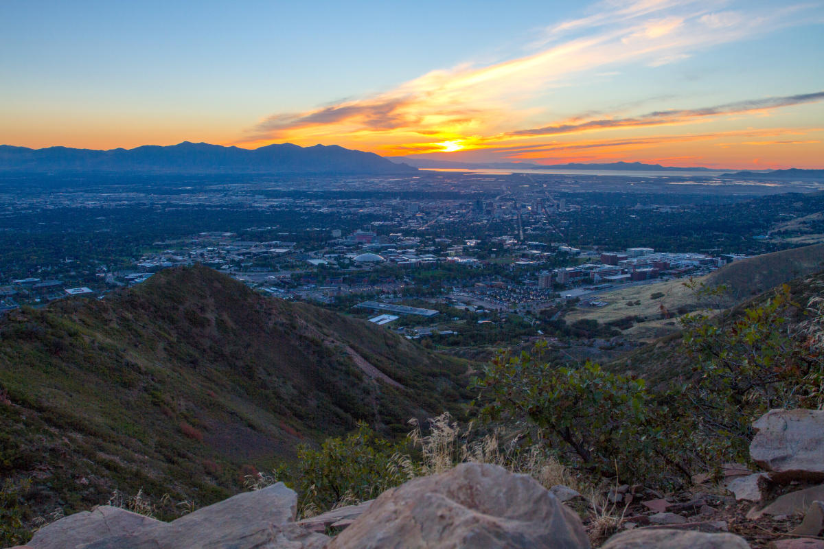 Scenic Sunset from Living Room Hike