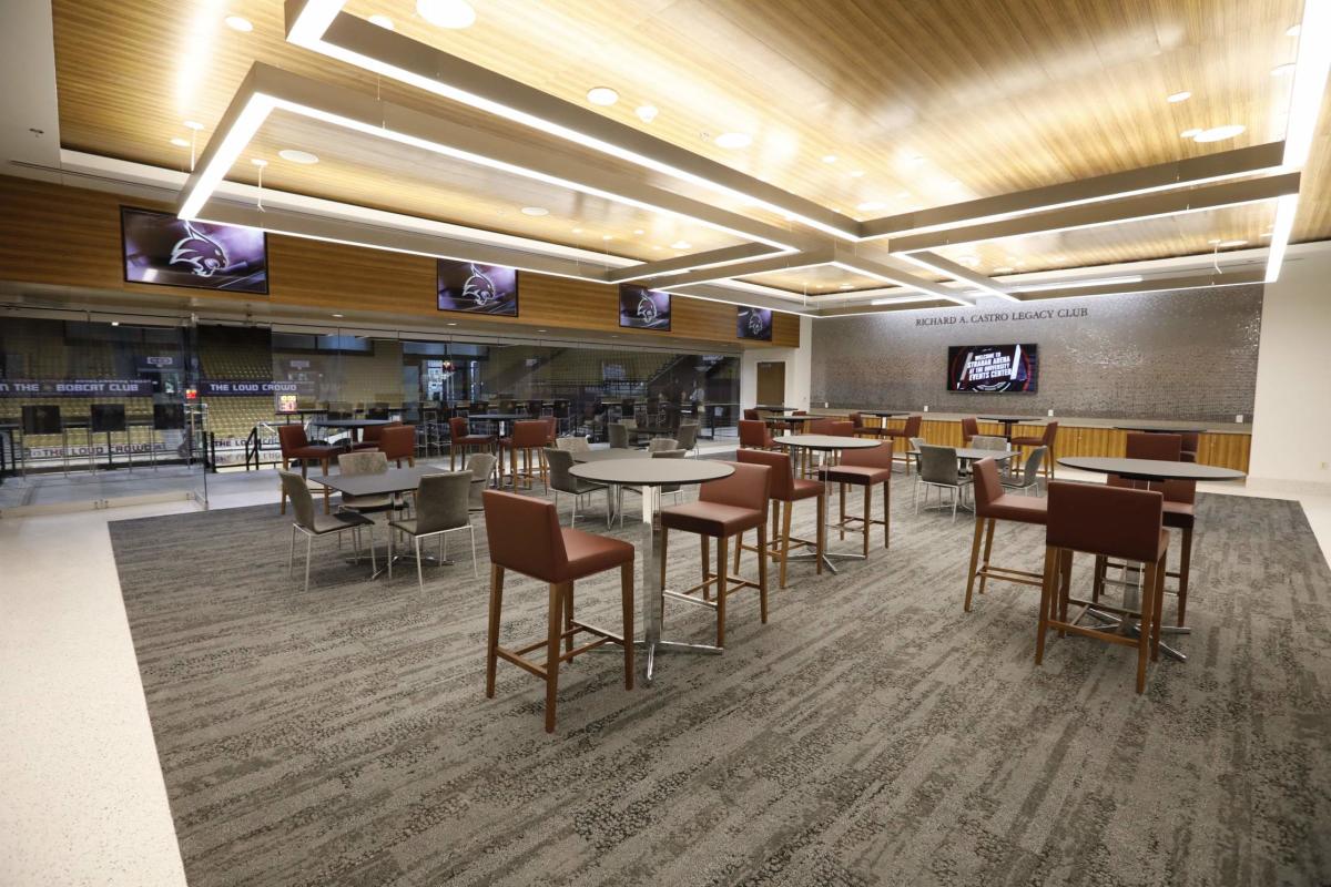Interior of the Castro Suite at the Texas State University Event Center