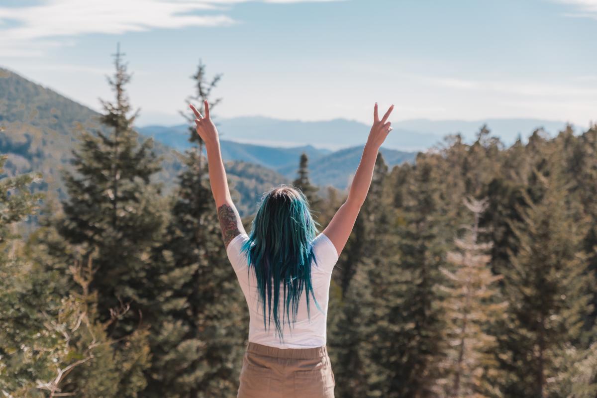 Girl Overlooking Santa Fe