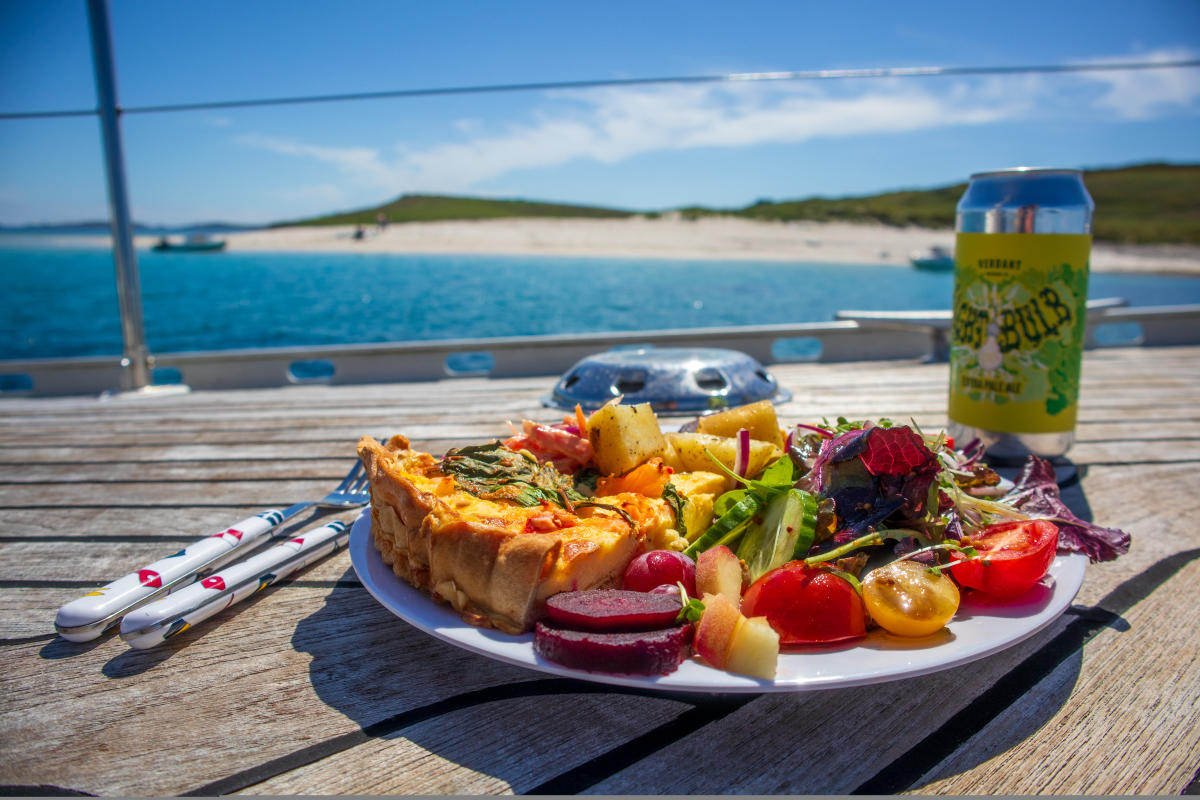 Scilly Yacht Charters Lunch