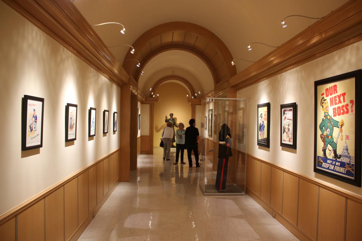 A photo of one of the galleries in the Norton Art Gallery