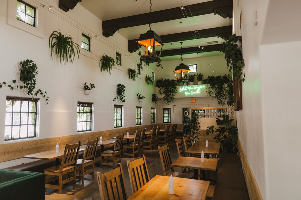 The Alchemists' Garden indoor restaurant space