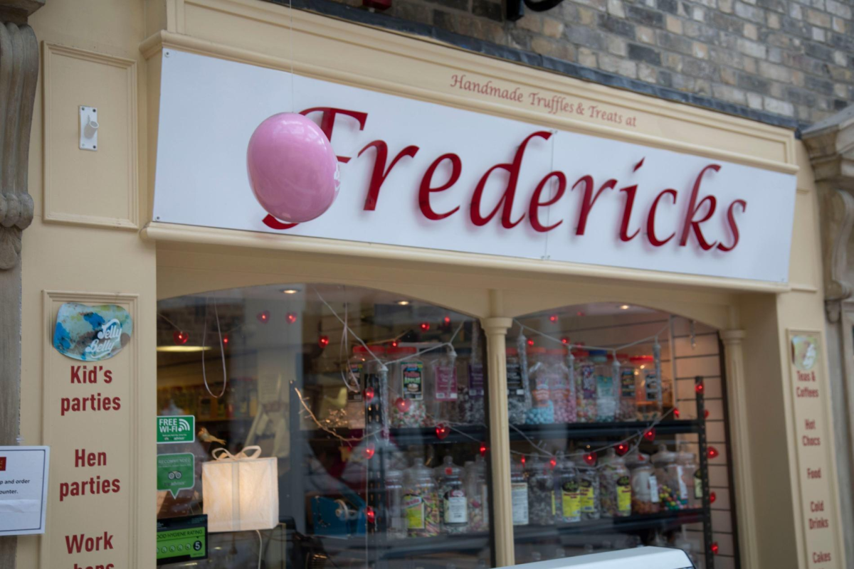 The exterior of Fredericks