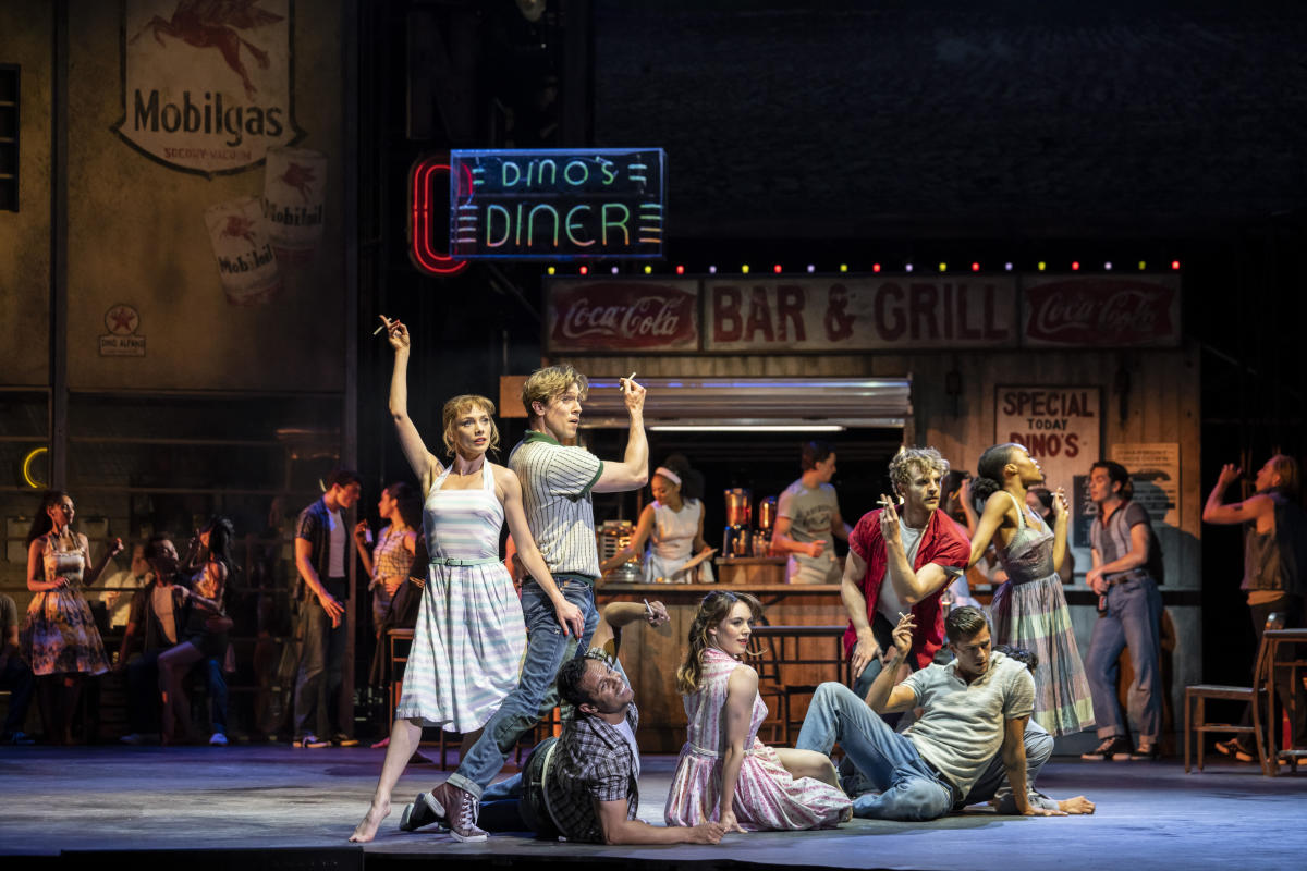 dancers on stage performing Matthew Bourne’s The Car Man show