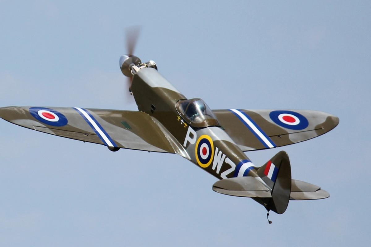 Spitfire in flight