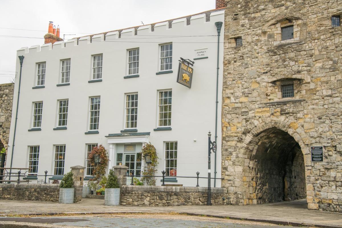 Exterior of The Pig In The Wall hotel in Old Town Southampton