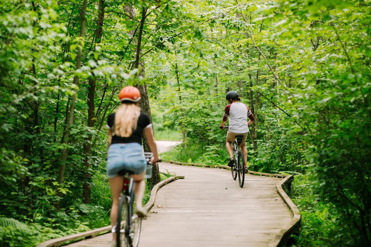 biking